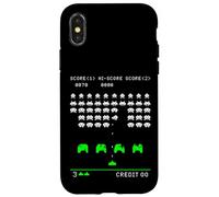 Marcianitos diseño Retro Pixel Art Gamer Geek Estilo Arcade Carcasa para iPhone X/XS