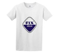 Marciapitman Fix Hellas Greek Hellenic Brewery Beer T-Shirt Graphic tee Printed Top Mens White Shirt S