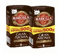 Marcilla Café Molido Gran Aroma Extra Fuerte 500 Grs- PACK AHORRO 2 UNIDADES - QUMIR