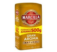 Marcilla Café Molido Natural | 500 g | Intensidad 8 | Para Cafetera Italiana, de Filtro o Pistón