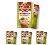 Marcilla Café Soluble Mix CAPUCCINO Dubai Chocolate Style, con sabor a pistacho y chocolate | Hot & Iced | 8 sobres de 15 g | 120 g (Paquete de 4)