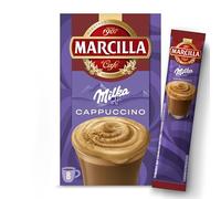 Marcilla Café Soluble Mix CAPUCCINO Milka, con sabor chocolate | 8 sobres de 15,8 g | 126 g
