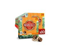 Marcilla Cápsulas de Café Colombia | Intensidad 10 | 200 Cápsulas Compatibles Nespresso (R)