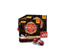 Marcilla Cápsulas de Café Extra Intenso | Intensidad 13 | 200 Cápsulas Compatibles Nespresso (R)