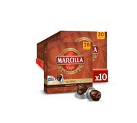 Marcilla Cápsulas de Café Intenso | Intensidad 10 | 200 Cápsulas Compatibles Nespresso (R)*