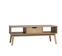 MARCKERIC | Modelo Cusco - Mesa de Centro con Cajón | Diseño Moderno y Práctico | Estilo Natural - Color Cera - 110x42,5x55 cm