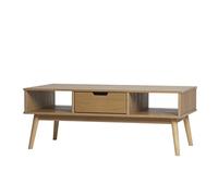 MARCKERIC | Modelo Cusco - Mesa de Centro con Cajón | Diseño Moderno y Práctico | Estilo Natural - Color Cera - 110x42,5x55 cm