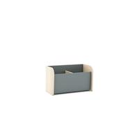 MARCKERIC | Modelo Esteban - Baúl con 2 Huecos | Diseño Moderno y Práctico | Estilo Actual - Color Verde Kaki/Cera Blanca - 70x42x35 cm