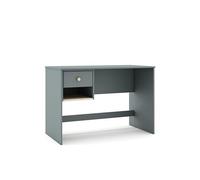 MARCKERIC | Modelo Esteban - Escritorio con Cajón y Hueco | Diseño Moderno y Funcional | Estilo Actual - Color Verde Kaki/Cera Blanca - 110x75x55 cm