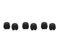 Marclix 6 almohadillas de goma para clarinete negro resistente para el pulgar y protector de dedos, cómodo para clarinete