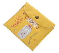 Marclix Bolsa de Almacenamiento de Servilletas Sanitarias para NiñAs Paquete de Lona Amarilla Bolsas Monedero Organizador de Joyas Estuche para Tarjetas de CréDito