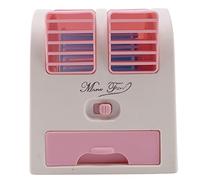 Marclix Mini Usb Ventilador Pequeño Enfriamiento Portátil Escritorio Doble Cuchilla Aire Acondicionado - Rosado