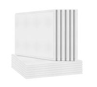 Marclix Paquete de 48 paneles acústicos, acolchado a prueba de sonido, paneles absorbentes de sonido de borde biselado, panel acústico para tratamiento acústico