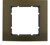 Marco 1 elemento Berker By Hager B3 10113001 Marron/Antracita