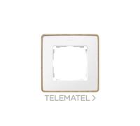 Marco 1 elemento blanco base madera Simon 82 Detail - 8201610-270