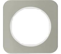 Marco 1 elementoBerker By Hager 10112114 serieR1 Acero Blanco