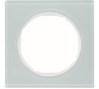 Marco 1 elementoBerker By Hager 10112209serieR3 Cristal Blanco Brillo