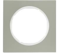 Marco 1 elementoBerker By Hager 10112214serieR3 Acero Blanco Brillo
