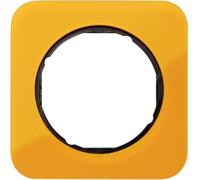 Marco 1 elementoBerker By Hager 10112334serieR1 Naranja/Negro