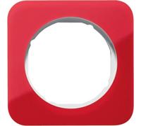 Marco 1 elementoBerker By Hager 10112349serieR1 Rojo/Blanco