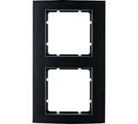 Marco 2 elementos Berker By Hager B3 10123005 Negro/Antracita