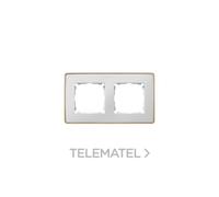 Marco 2 elementos blanco base madera Simon 82 Detail - 8201620-270