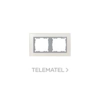 Marco 2 elementos cristal plata Simon 82 Nature - 82927-62