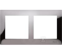 Marco 2 elementos Metal Dark Steel Simon54 DR2/67 IP20/IP44