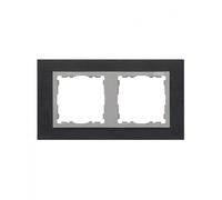 Marco 2 elementos nature inox negro simon 82 nature 82927-38