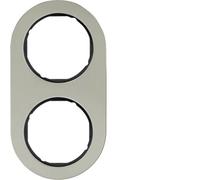 Marco 2 elementosBerker By Hager 10122004serieR.Classic Acero/Negro
