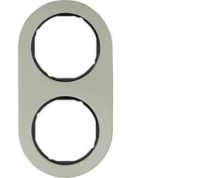 Marco 2 elementosBerker By Hager 10122004serieR.Classic Acero/Negro