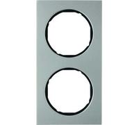 Marco 2 elementosBerker By Hager 10122204serieR3 Acero Negro