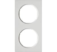 Marco 2 elementosBerker By Hager 10122289 serieR3 Blanco Brillo