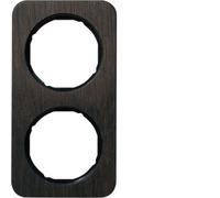 Marco 2 elementosBerker By Hager 10122354serieR1 Madera/Negro