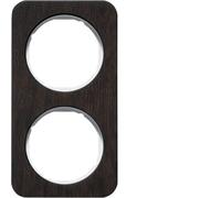 Marco 2 elementosBerker By Hager 10122359serieR1 Madera/Blanco