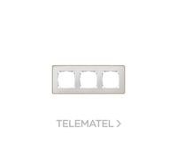 Marco 3 elementos blanco base madera Simon 82 Detail - 8201630-270