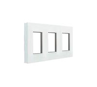 Marco 3 elementos Legrand 741003 serie Valena Next color blanco opal
