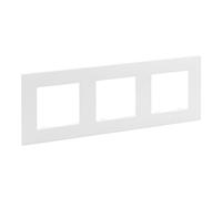 Marco 3 elementos Legrand 864173 serie Niloe Step Blanco Mate