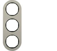 Marco 3 elementosBerker By Hager 10132084serieR.Classic Aluminio/Negro