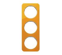 Marco 3 elementosBerker By Hager 10132339serieR1 Naranja/Blanco