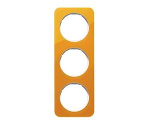 Marco 3 elementosBerker By Hager 10132339serieR1 Naranja/Blanco