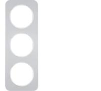 Marco 3E, R.1, aluminio/blanco, brillo