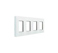 Marco 4 elementos Legrand 741004 serie Valena Next color blanco opal
