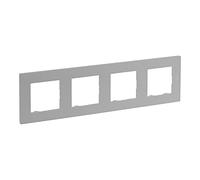Marco 4 elementos Legrand 864374 serie Niloe Step Aluminio