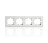 Marco 4 Elementos Panasonic Karre Horizontal/Vertical Tecnopolímero Blanco | Greenice