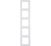 Marco 5 elementos Berker By Hager Q1 10156089 Blanco Mate