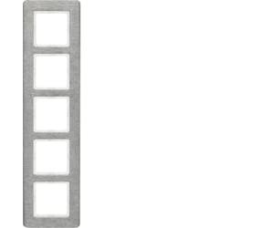 Marco 5 elementos Hager By Berker Q7 10156083Aluminio Inox Cepillado