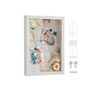 Marco A4 con 3 Fondos Blanco Rústico