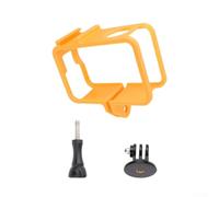 Marco adaptador de expansión para DJI-OSMO Action 6 con zapata fría, para trípode/brazo de extensión DJI, mochila, pecho, cuello, soporte de bicicleta (naranja)