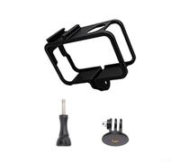 Marco adaptador de expansión para DJI-OSMO Action 6 con zapata fría, para trípode/brazo de extensión DJI, mochila, pecho, cuello, soporte de bicicleta (negro)